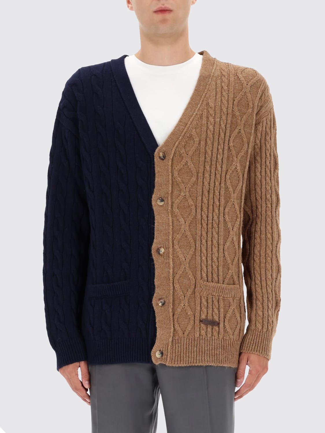 MOSCHINO COUTURE SWEATER: Sweater men Moschino Couture, Brown - Img 1