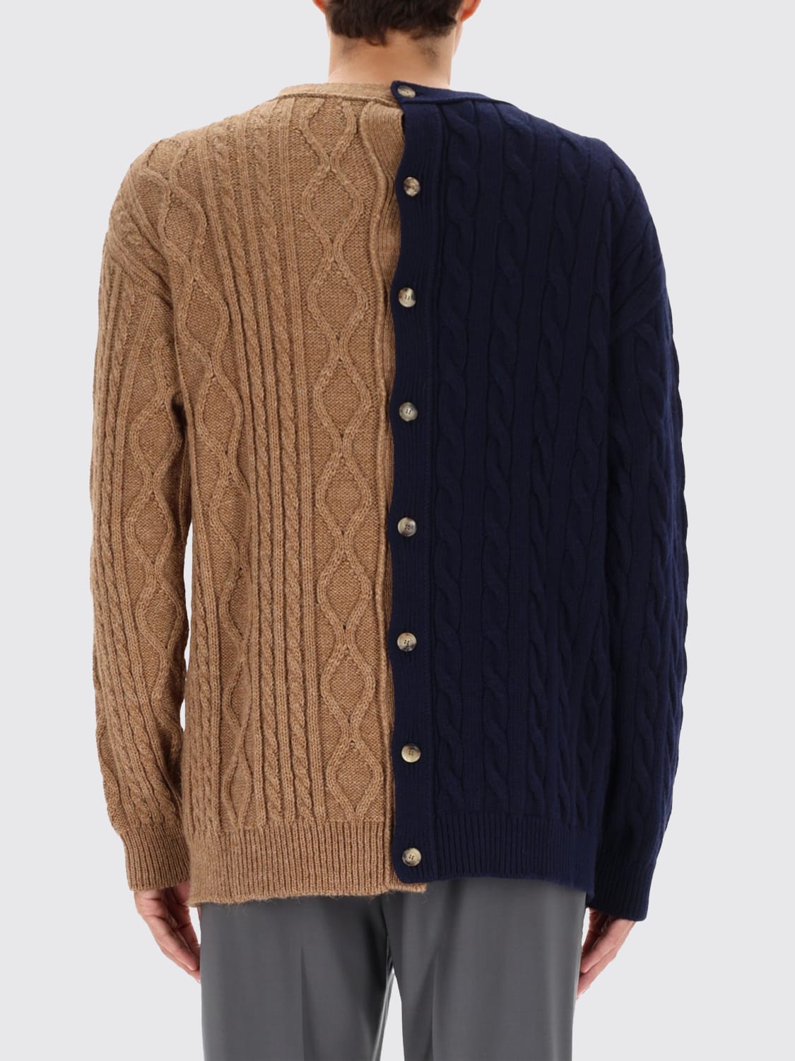 MOSCHINO COUTURE SWEATER: Sweater men Moschino Couture, Brown - Img 3