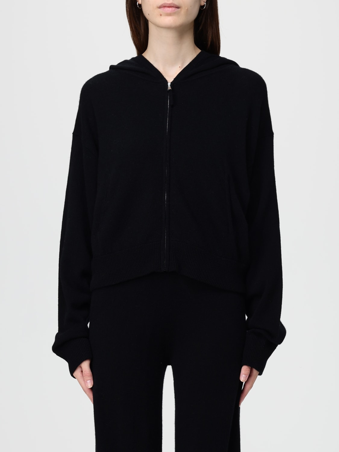 ALLUDE SWEAT-SHIRT: Pull femme Allude, Noir - Img 1