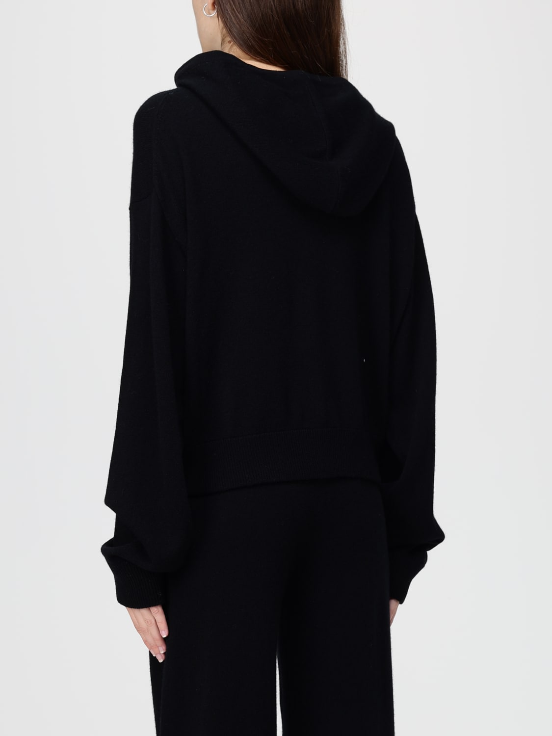 ALLUDE SWEAT-SHIRT: Pull femme Allude, Noir - Img 3