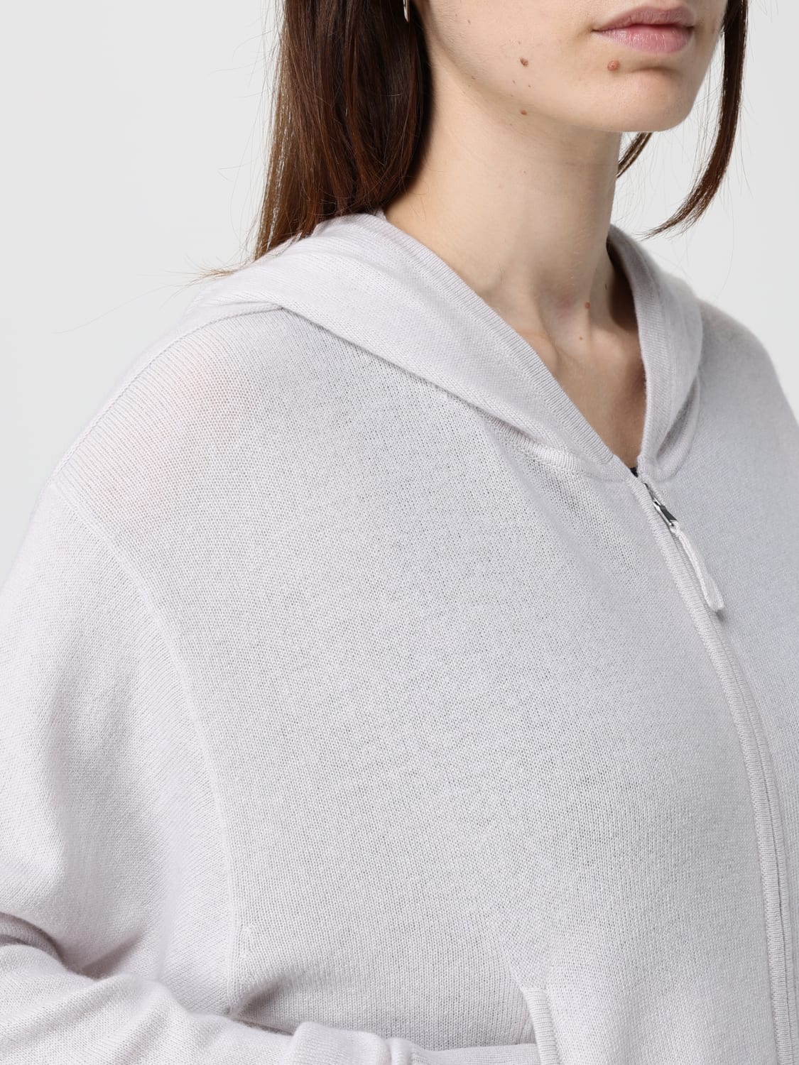 ALLUDE SWEATSHIRT: Jumper woman Allude, Grey - Img 4