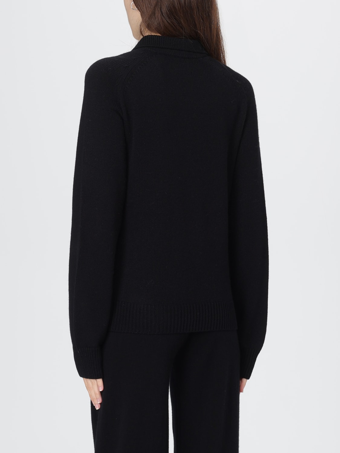 ALLUDE POLO: Pull femme Allude, Noir - Img 3