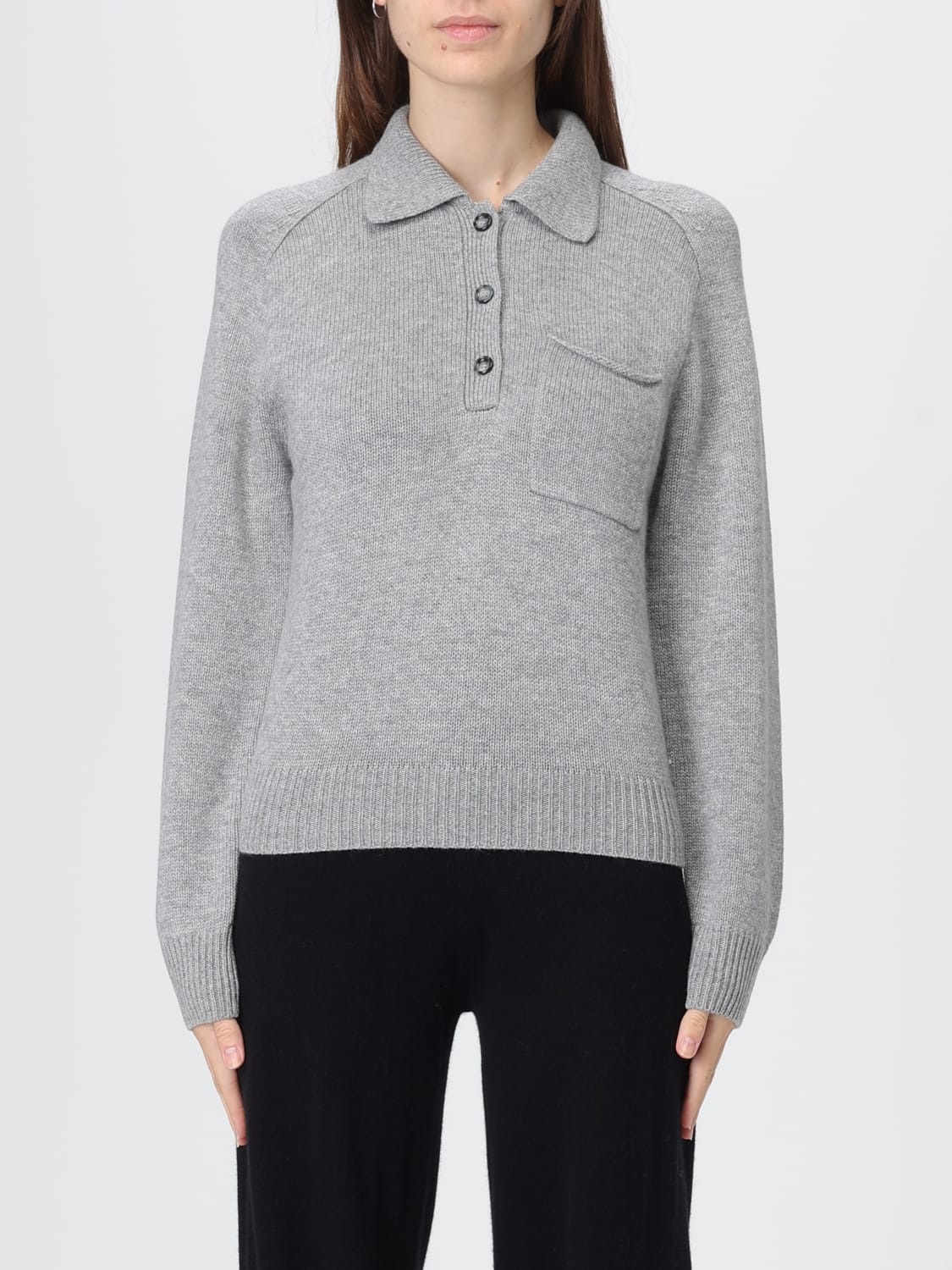 ALLUDE POLO: Pullover damen Allude, Grau - Img 1