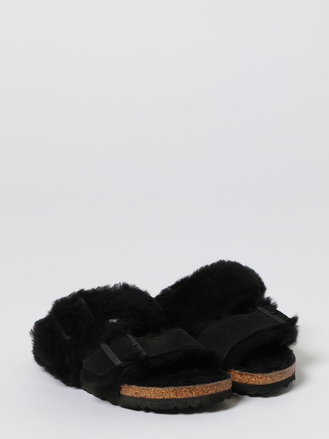 BIRKENSTOCK HEELED SANDAL: Flat sandals woman Birkenstock, Black - Img 2