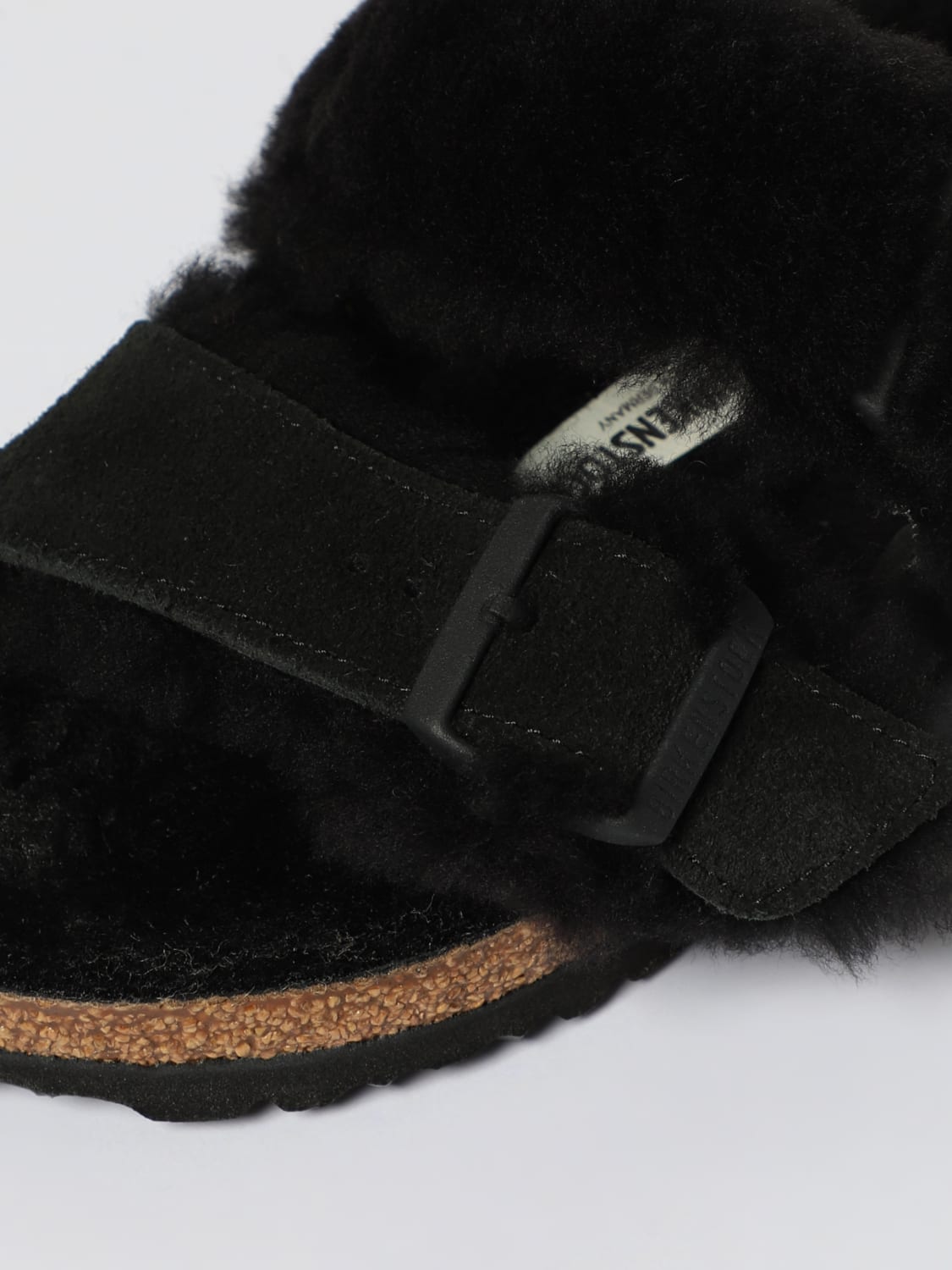 BIRKENSTOCK HEELED SANDAL: Flat sandals woman Birkenstock, Black - Img 4