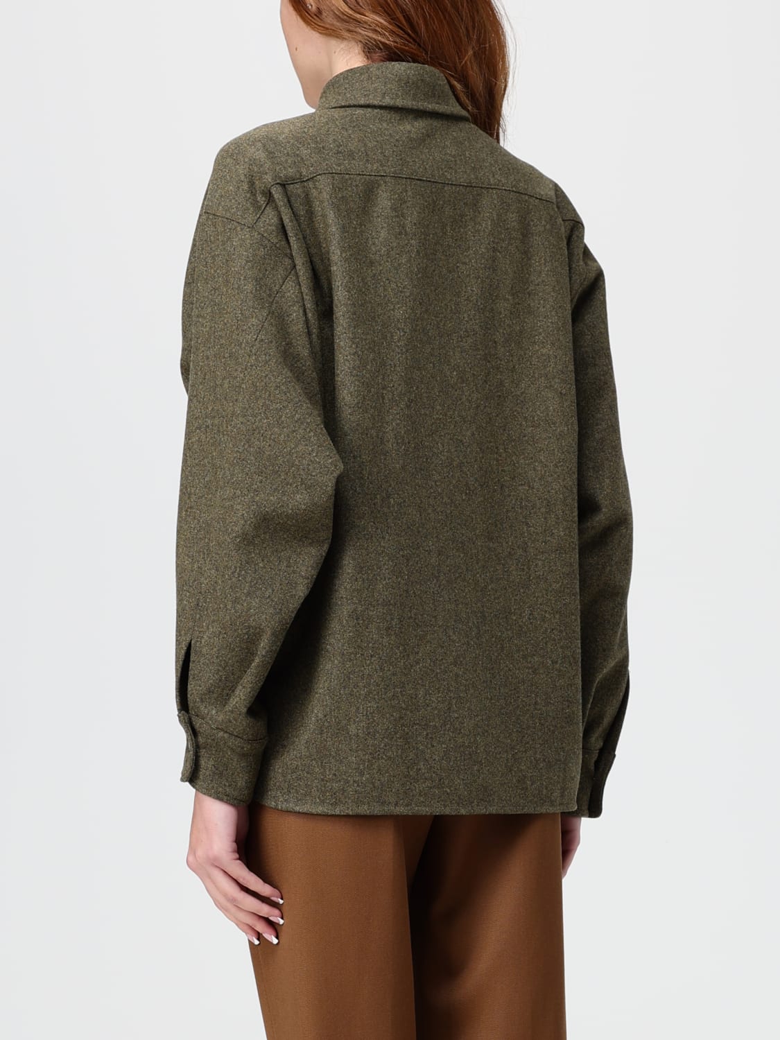 MAX MARA CAMICIA: Camicia Max Mara in lana vergine , Muschio - Img 3