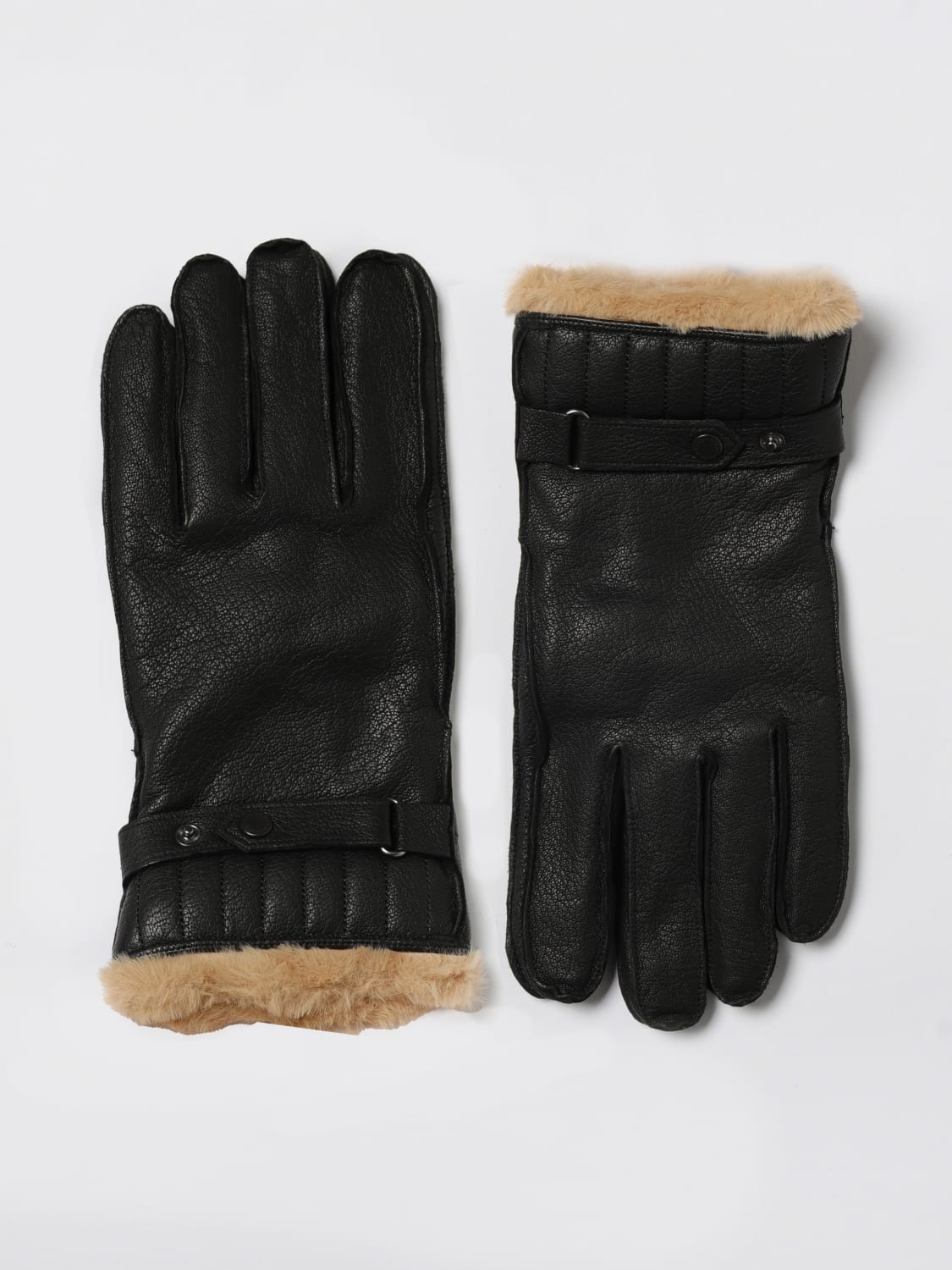BARBOUR GLOVES: Gloves men Barbour, Black - Img 1