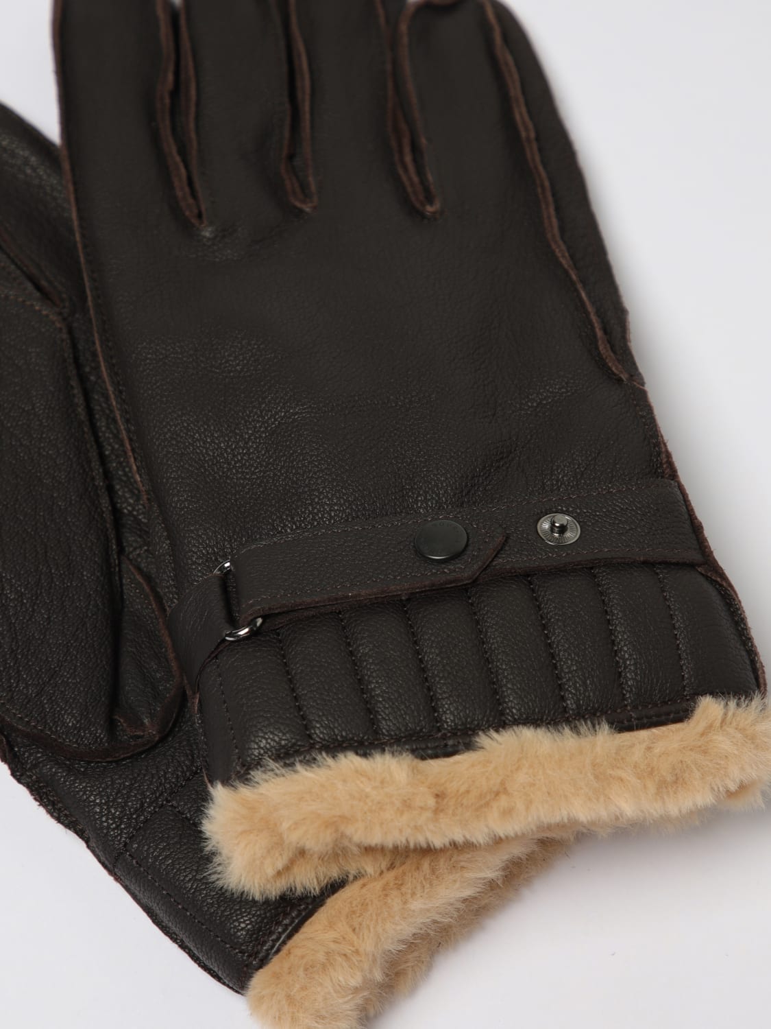 BARBOUR GLOVES: Gloves men Barbour, Brown - Img 2