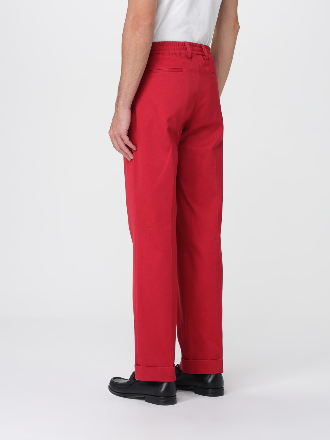 VALENTINO PANTALONI: Pantalone Valentino in cotone , Rosso - Img 3