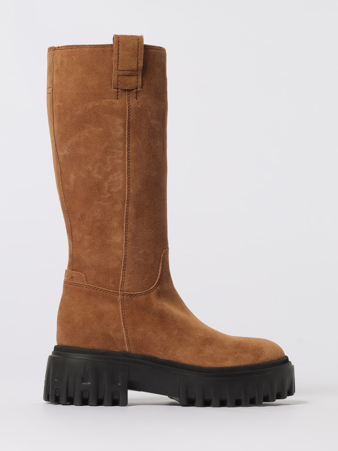 HOGAN STIVALI: Stivale Hogan in camoscio , Beige - Img 1