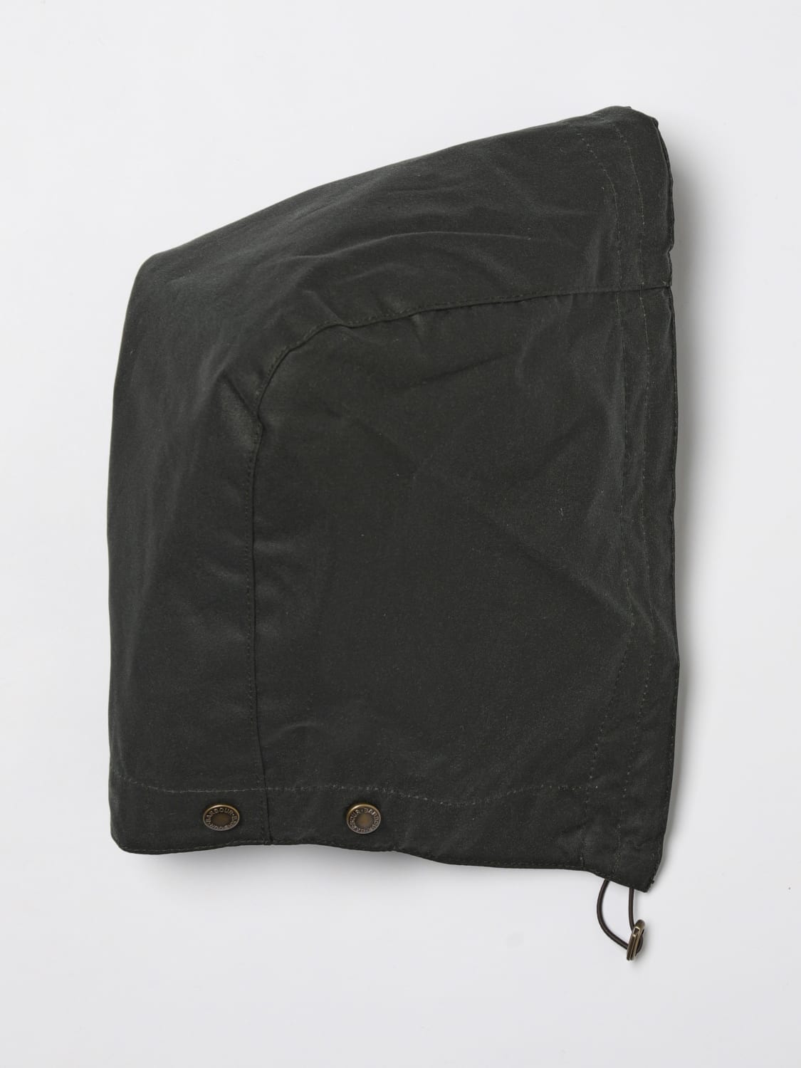 BARBOUR CAPPELLO: Cappuccio Barbour in cotone cerato , Verde - Img 1