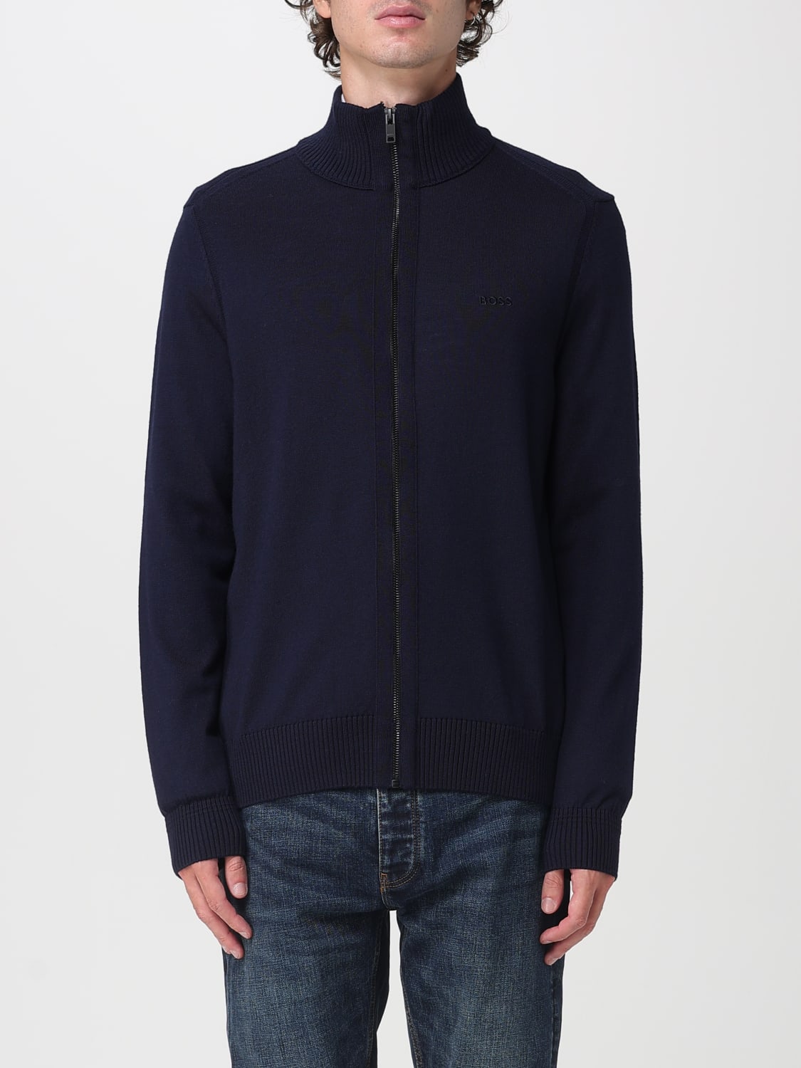 BOSS SWEATER: Sweater men Boss, Navy - Img 1