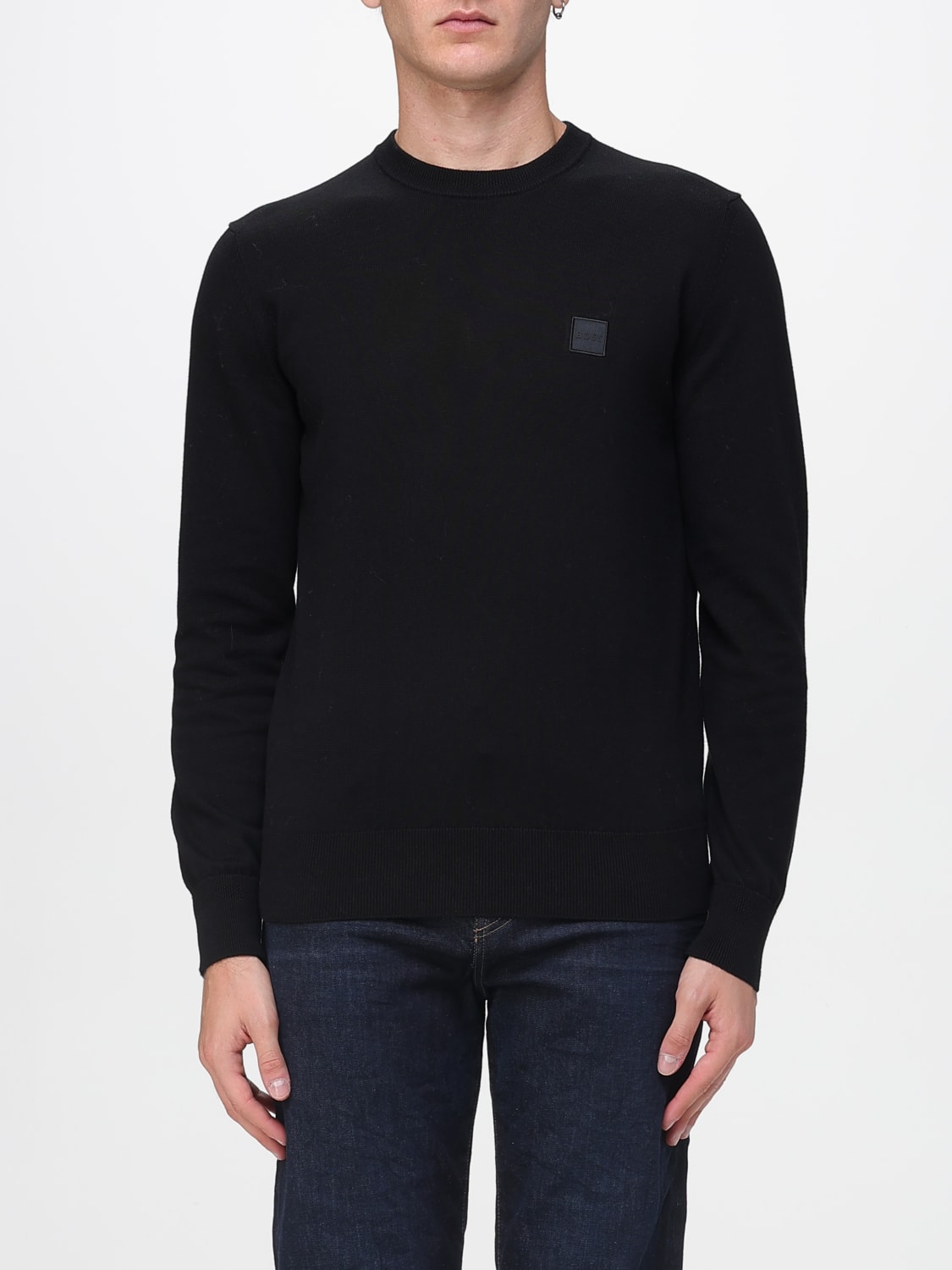 BOSS SWEATER: Sweater men Boss, Black - Img 1