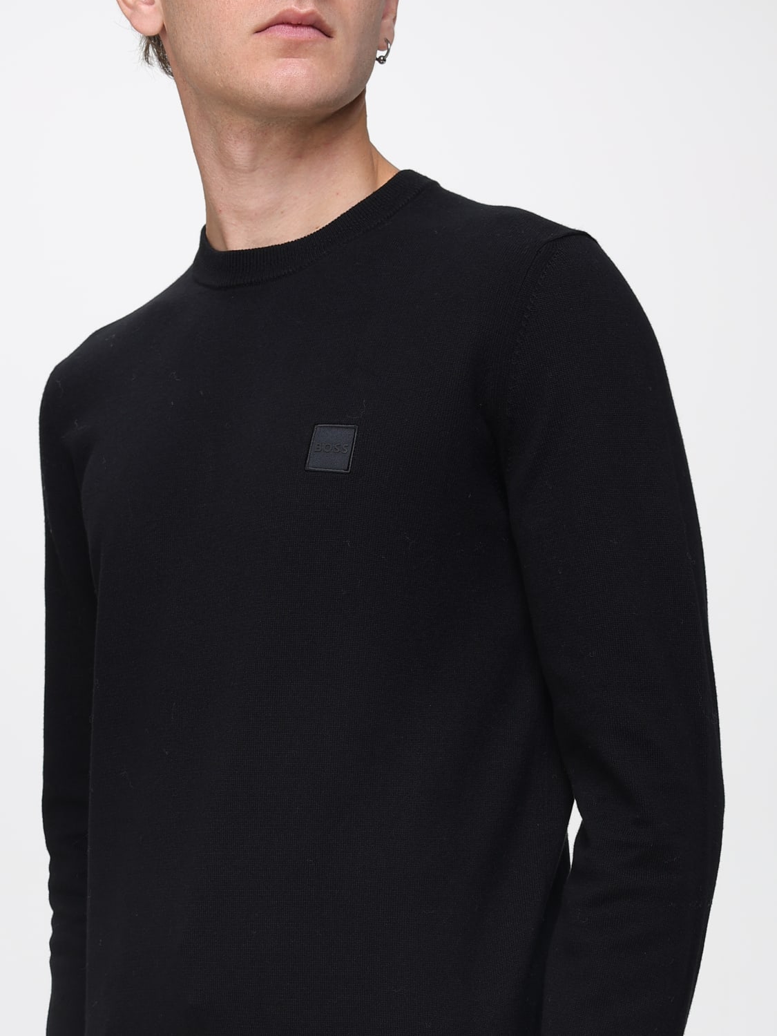 BOSS SWEATER: Sweater men Boss, Black - Img 3