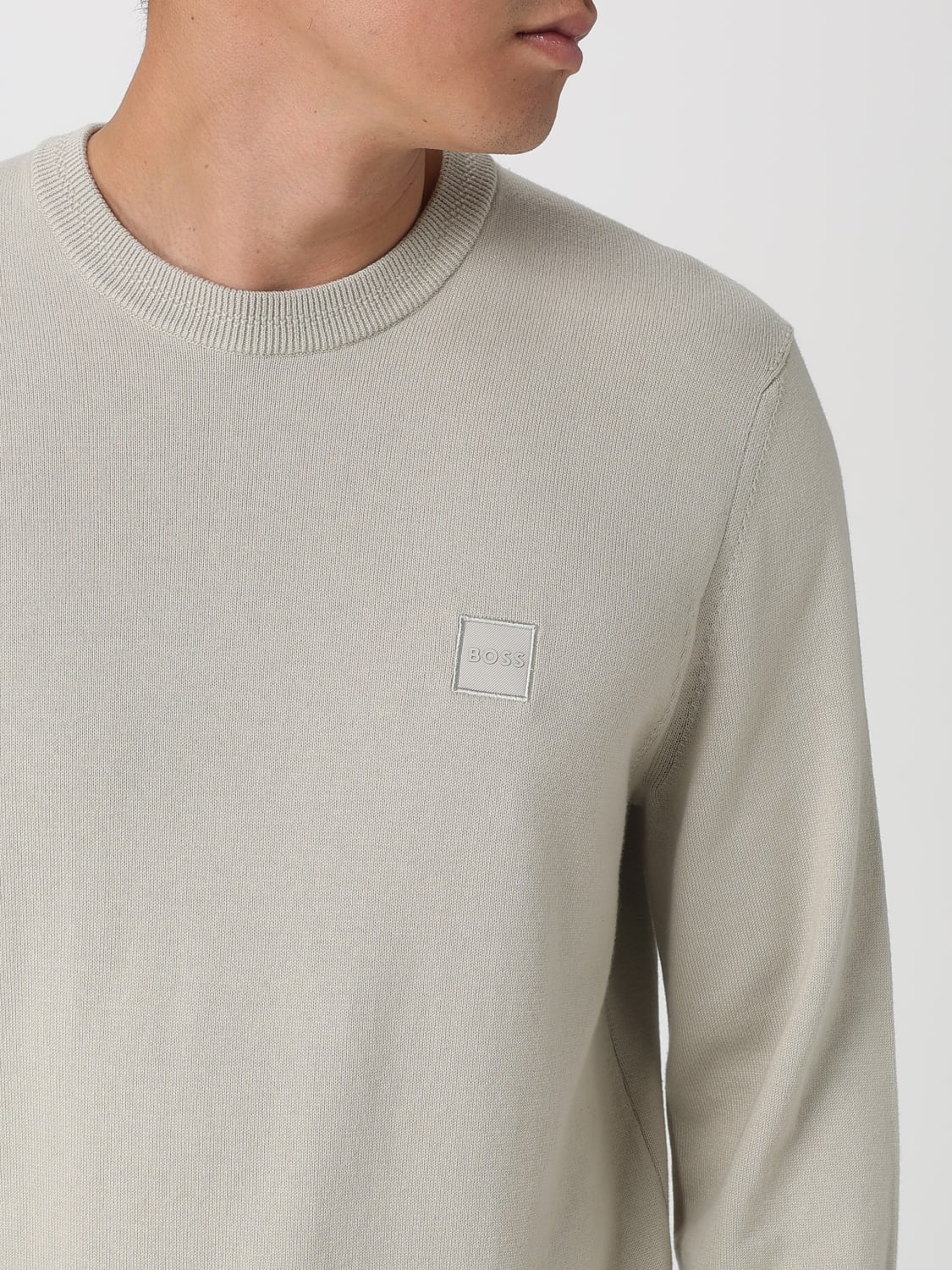 BOSS JERSEY: Jersey hombre Boss, Beige - Img 3