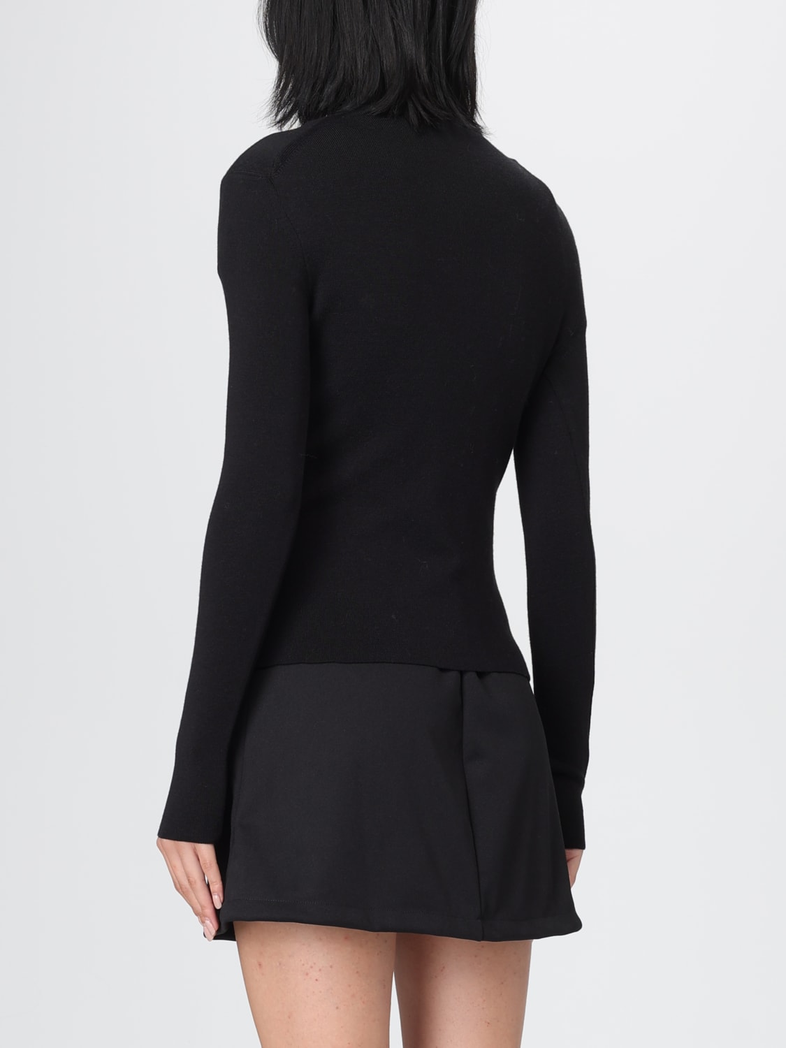 COURRÈGES SWEATER: Sweater woman CourrÈges, Black - Img 3