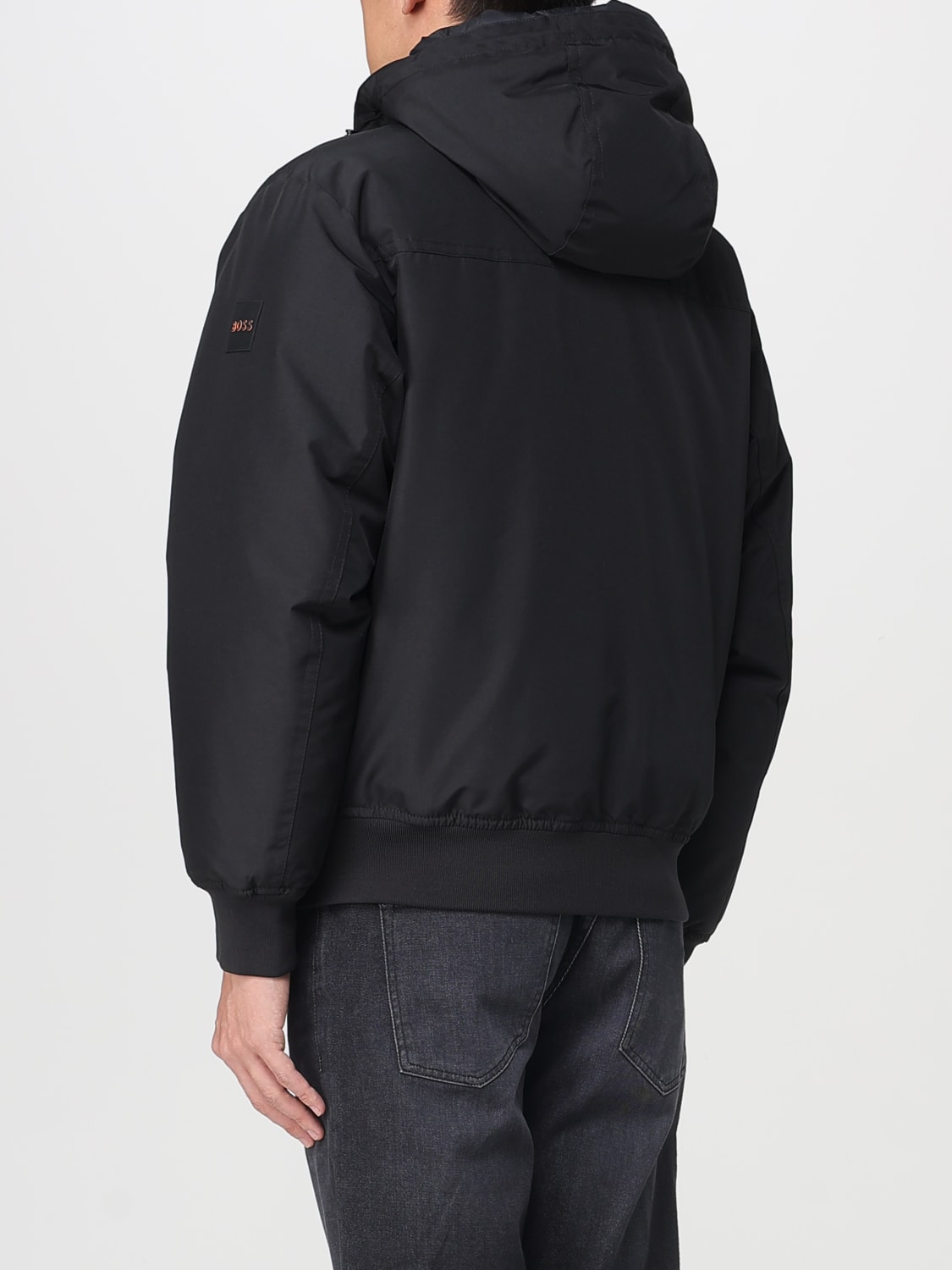 BOSS GIACCA: Giubbotto idrorepellente con cappuccio Boss, Nero - Img 2