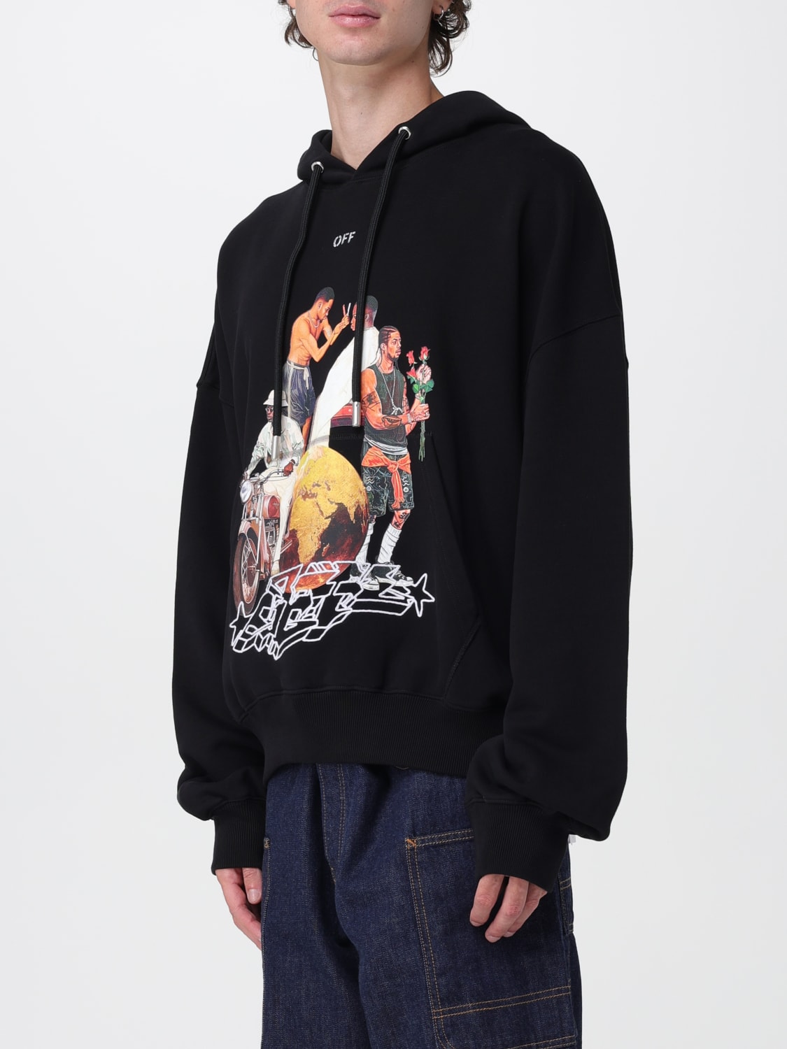 OFF-WHITE SWEATSHIRT: Pullover herren Off-white, Schwarz - Img 4