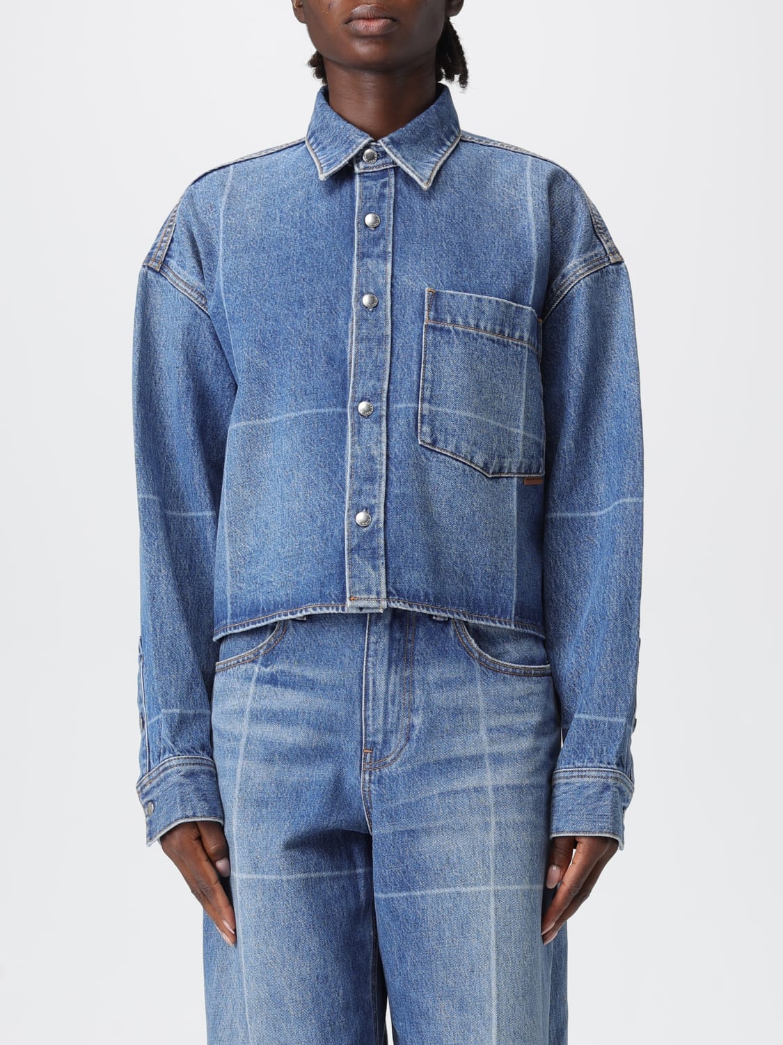 ALEXANDER WANG HEMDBLUSE: Hemdbluse damen Alexander Wang, Blau - Img 1