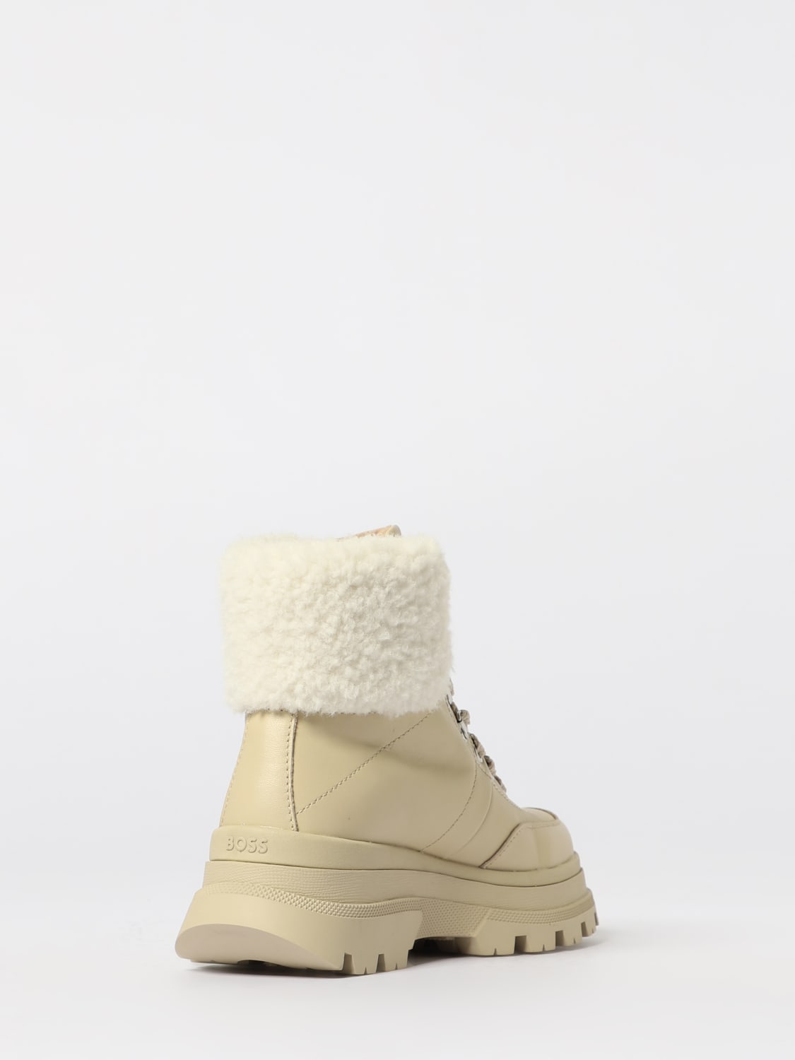 BOSS BOOTS: Shoes woman Boss, Beige - Img 3