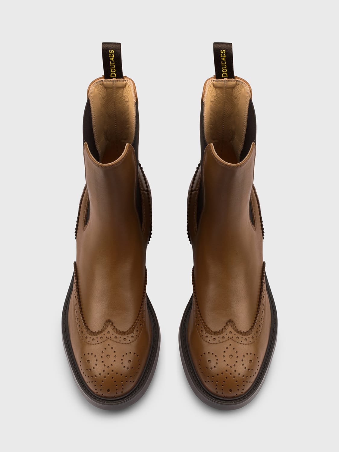 DOUCAL'S BOOTS: Flat ankle boots woman Doucal's, Brown - Img 3