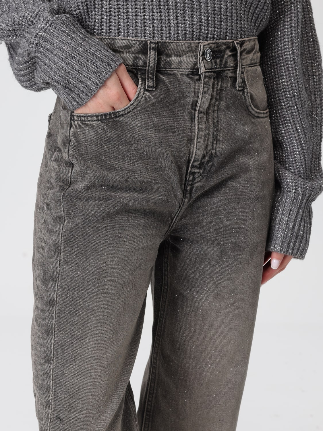 LIU JO VAQUEROS: Vaquero mujer Liu Jo, Marrón - Img 4