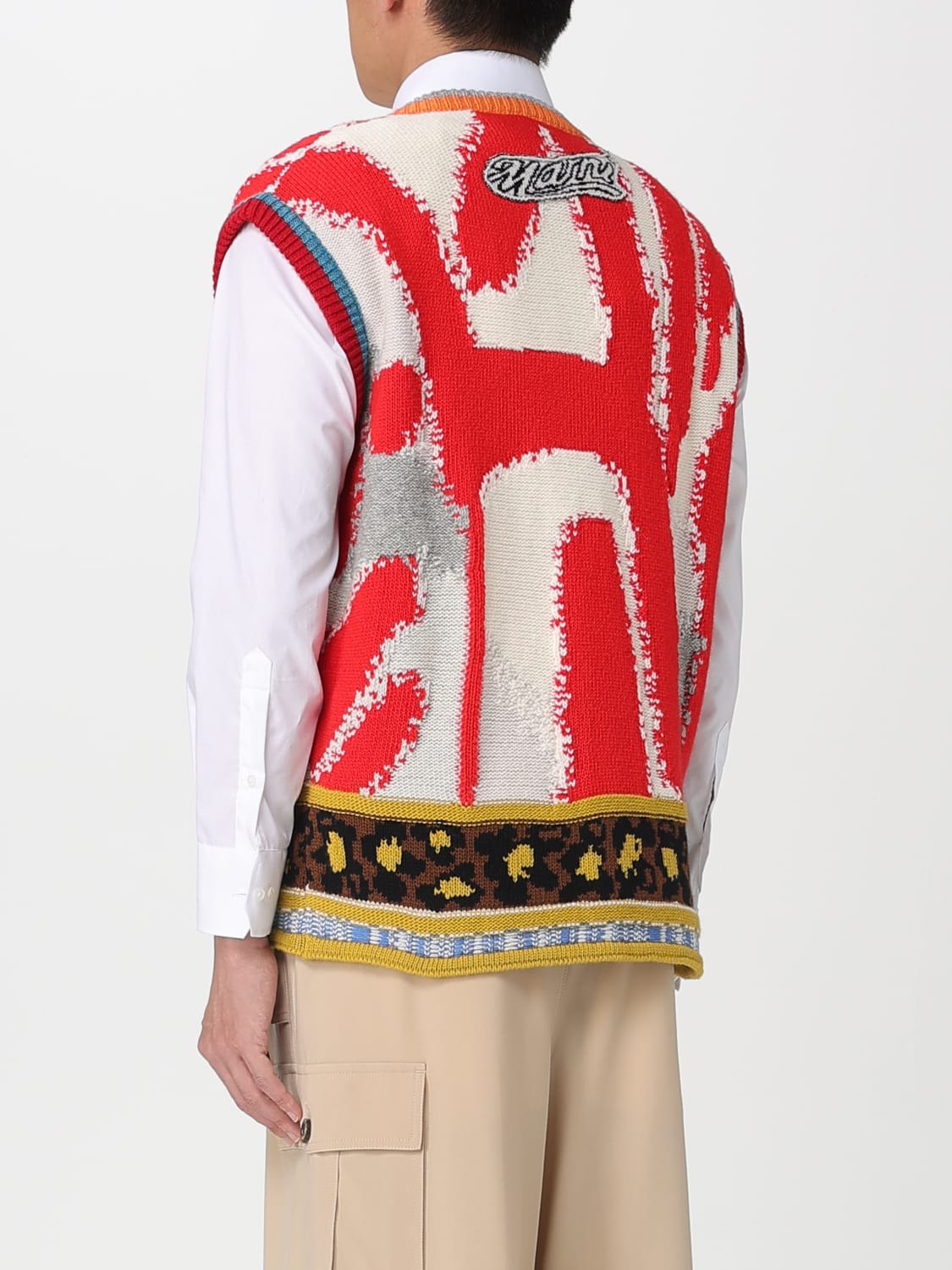 MARNI SUIT VEST: Sweater men Marni, Red - Img 3