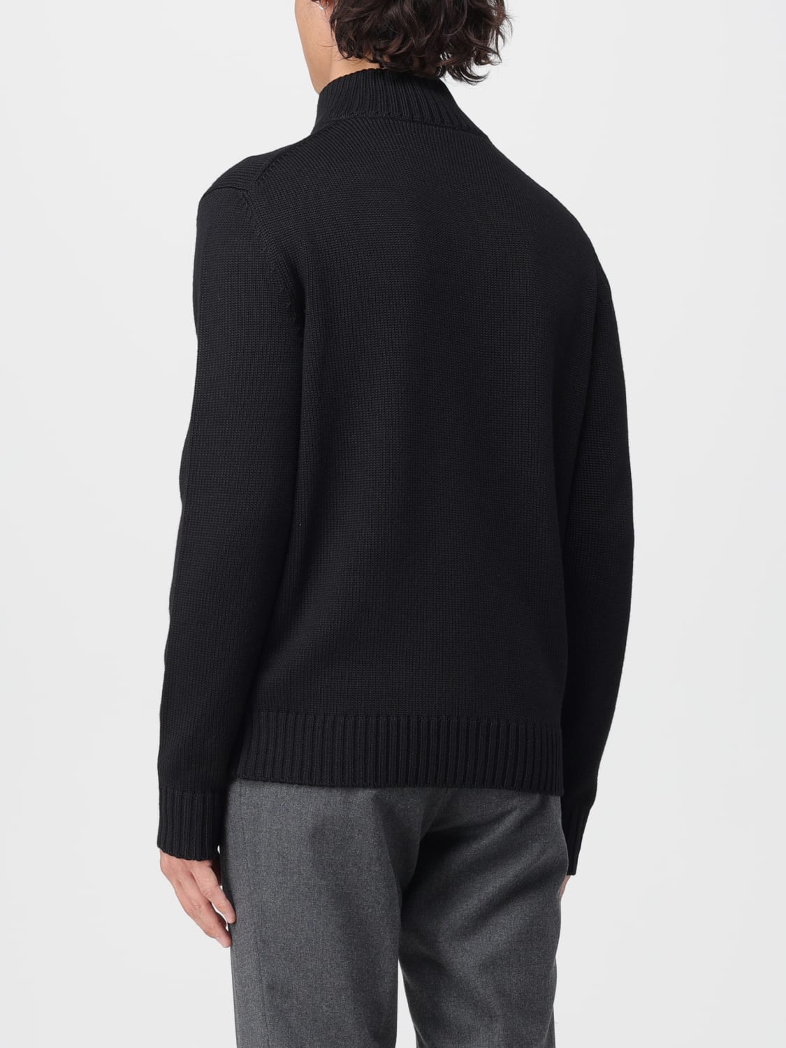 ZANONE MAGLIA: Maglia a lupetto di lana Zanone, Nero - Img 2