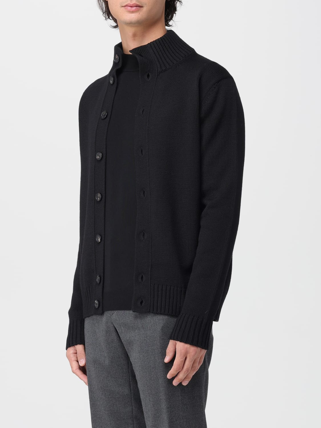 ZANONE MAGLIA: Maglia a lupetto di lana Zanone, Nero - Img 3