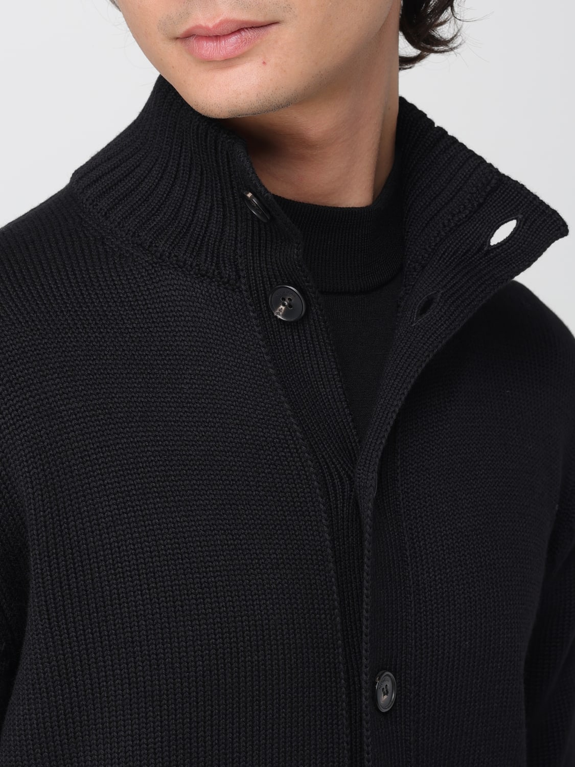 ZANONE MAGLIA: Maglia a lupetto di lana Zanone, Nero - Img 4