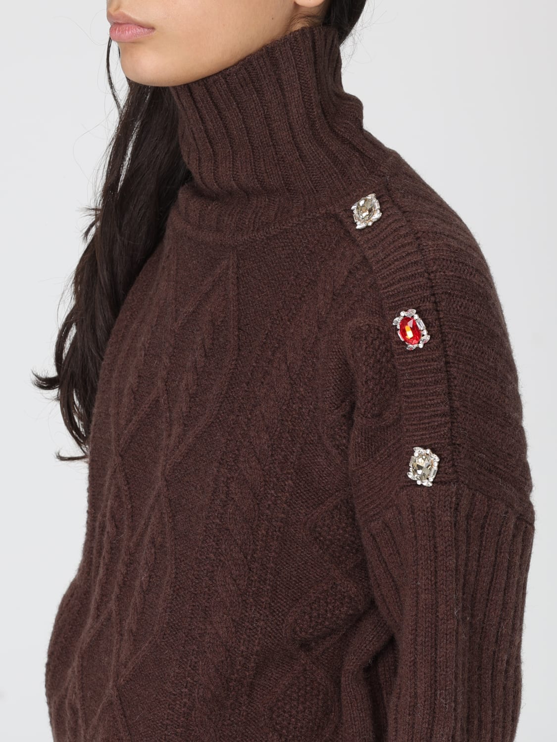 LIU JO PULLOVER: Pullover damen Liu Jo, Braun - Img 3