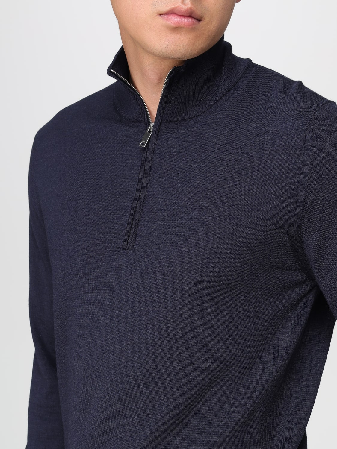 ZANONE MAGLIA: Maglia a dolcevita in misto lana Zanone, Blue - Img 3