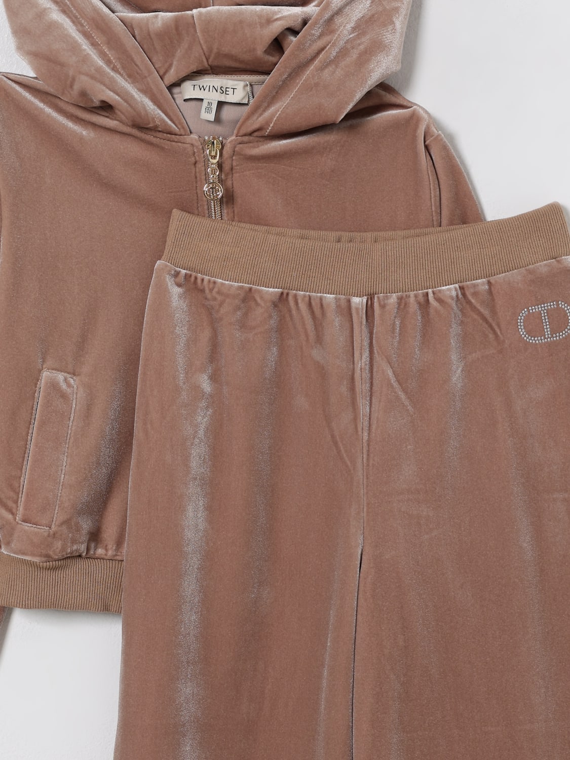 TWINSET KOMBINATION: Kleid kinder Twinset, Sand - Img 3