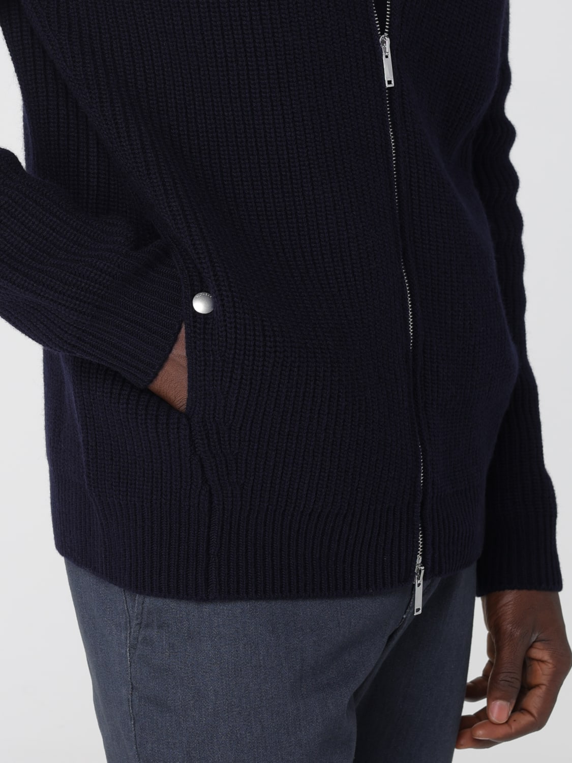 ZANONE SWEATER: Jacket men Zanone, Blue - Img 4