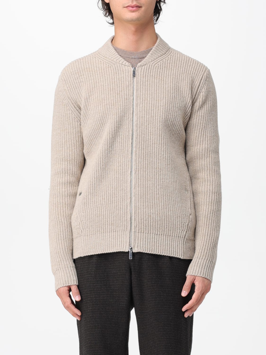 ZANONE SWEATER: Jacket men Zanone, Beige - Img 1