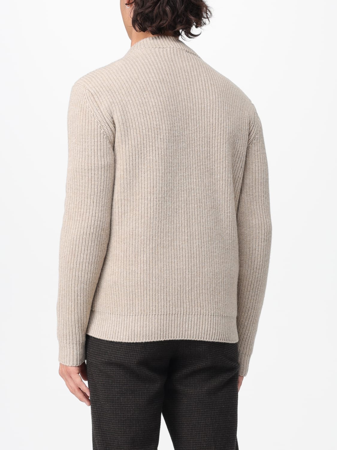 ZANONE SWEATER: Jacket men Zanone, Beige - Img 2