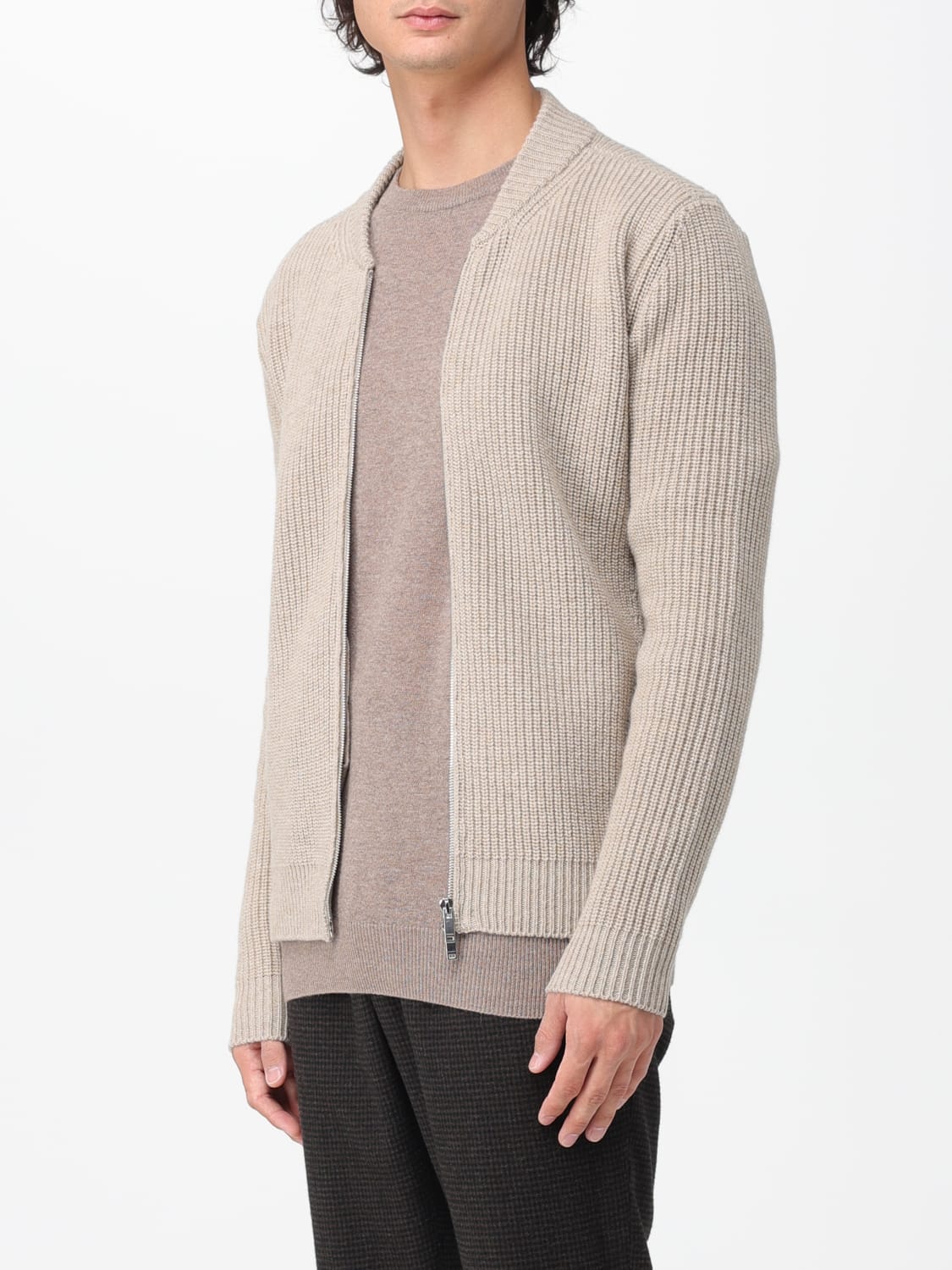 ZANONE SWEATER: Jacket men Zanone, Beige - Img 3