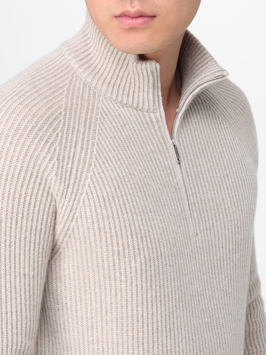 ZANONE SWEATER: Sweater men Zanone, Beige - Img 3