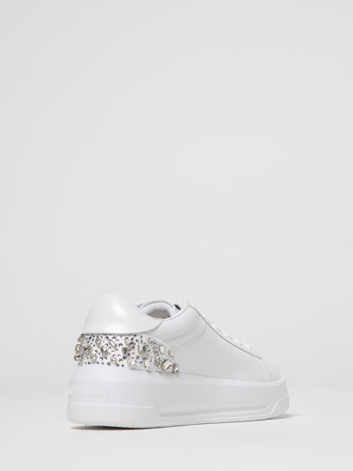 LOVE MOSCHINO SNEAKERS: Sneakers woman Love Moschino, White - Img 3