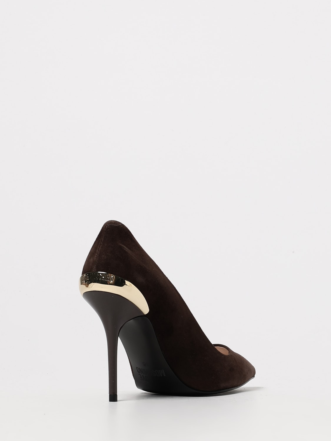 LOVE MOSCHINO ESCARPIN: Chaussures femme Love Moschino, Marron - Img 3