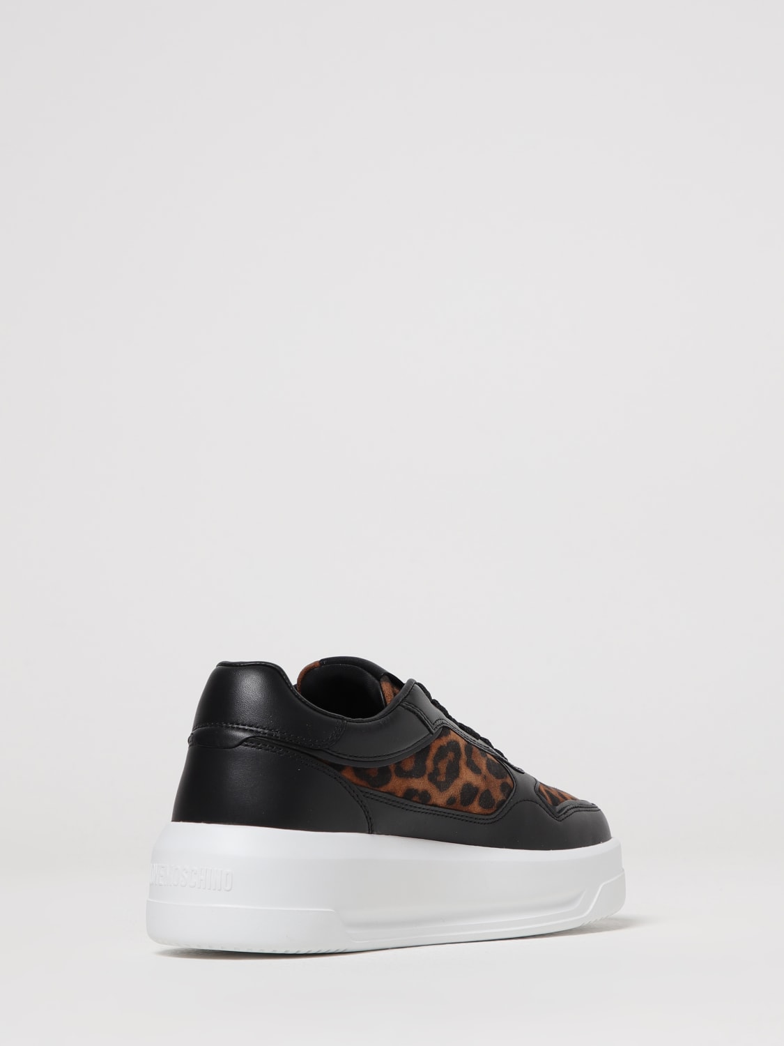 LOVE MOSCHINO SNEAKERS: Sneakers woman Love Moschino, Brown - Img 3