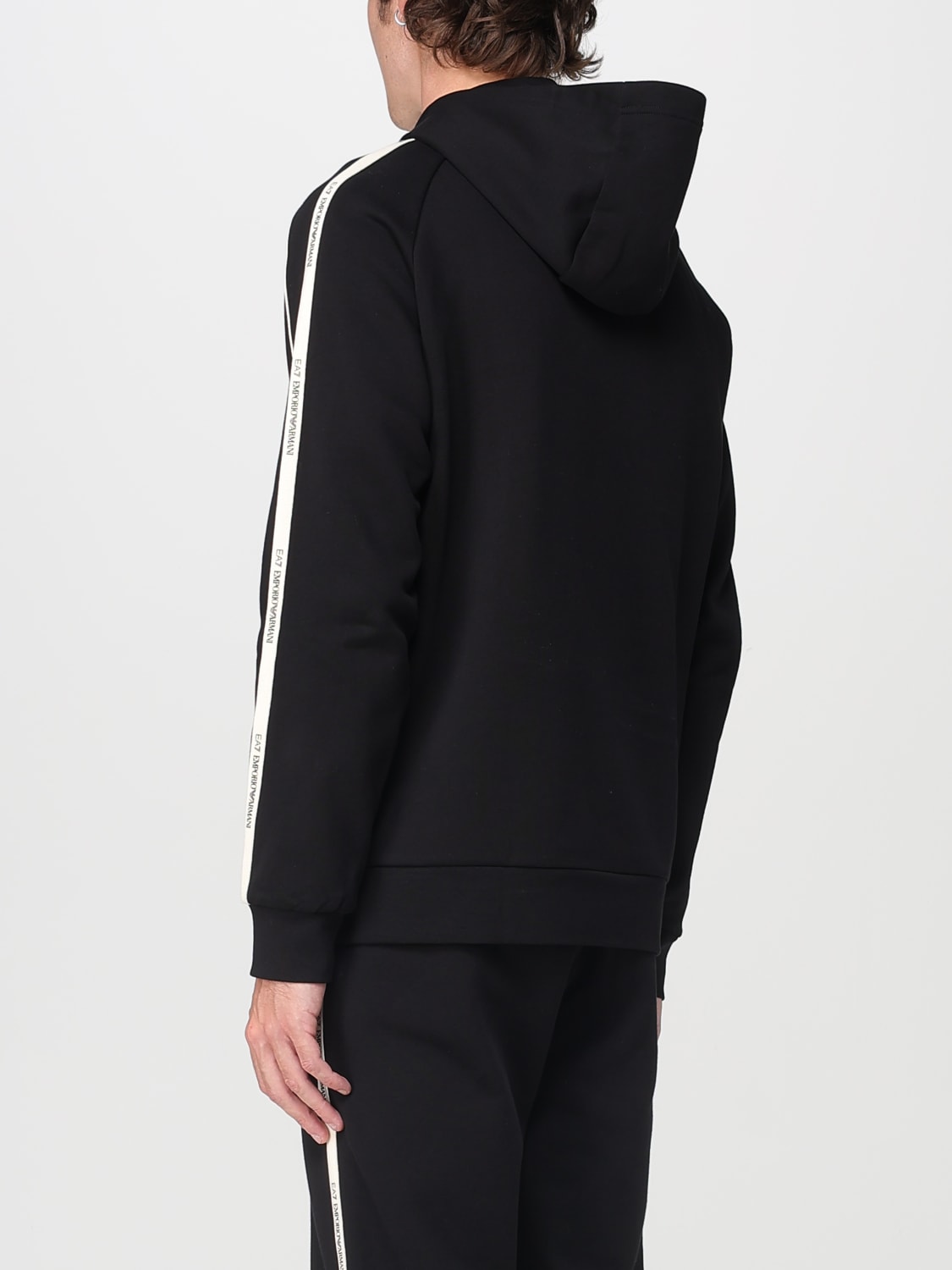 EA7 SWEATSHIRT: Sweatshirt herren Ea7, Schwarz - Img 3