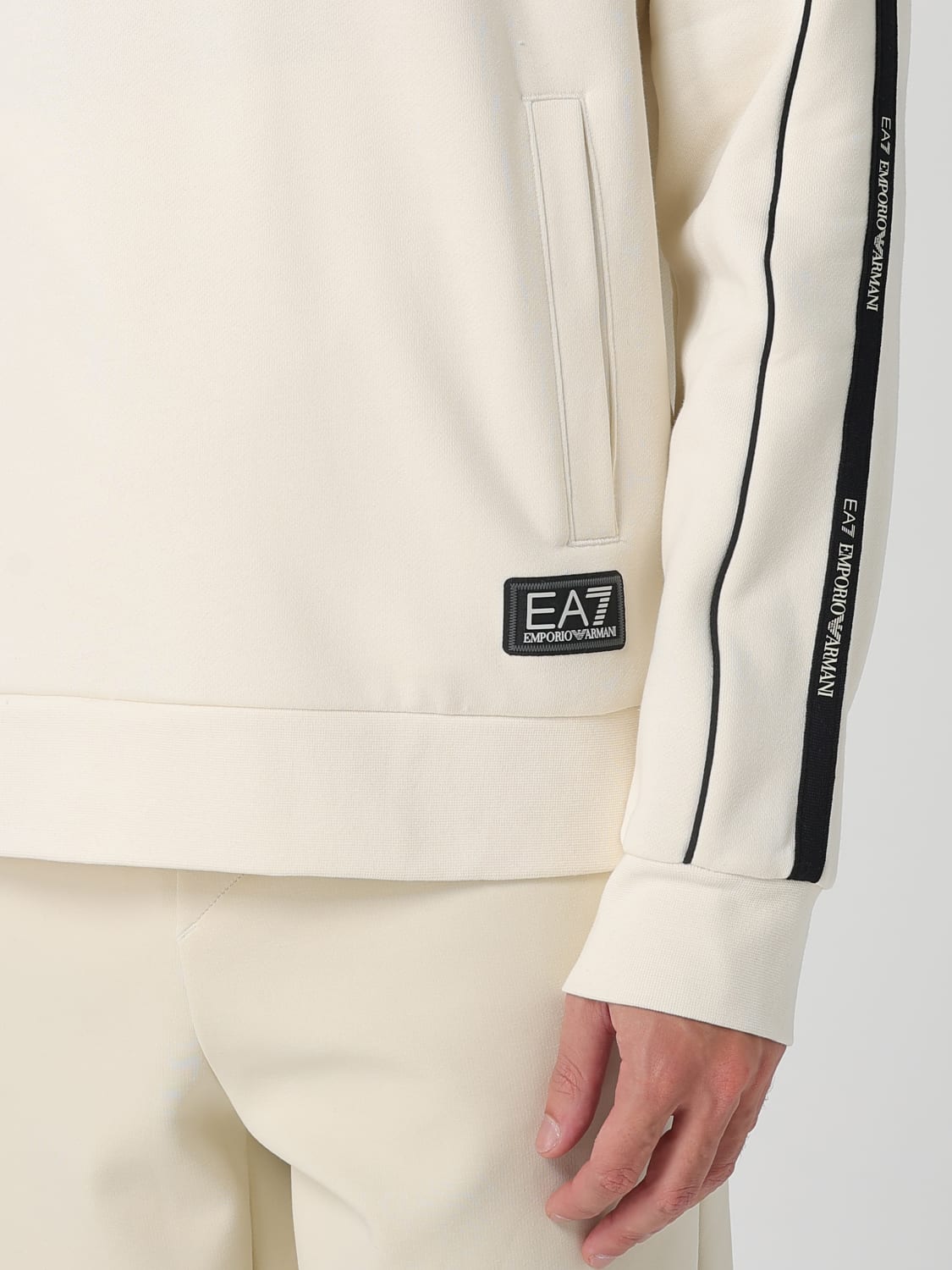 EA7 SWEATSHIRT: Sweatshirt men Ea7, Yellow Cream - Img 3