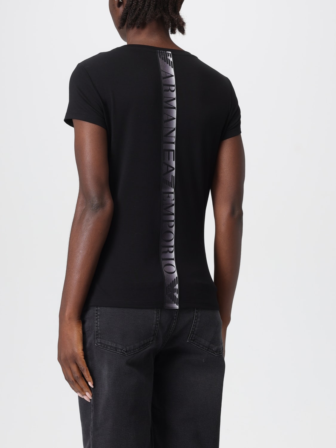 EA7 T-SHIRT: T-shirt woman Ea7, Black - Img 2