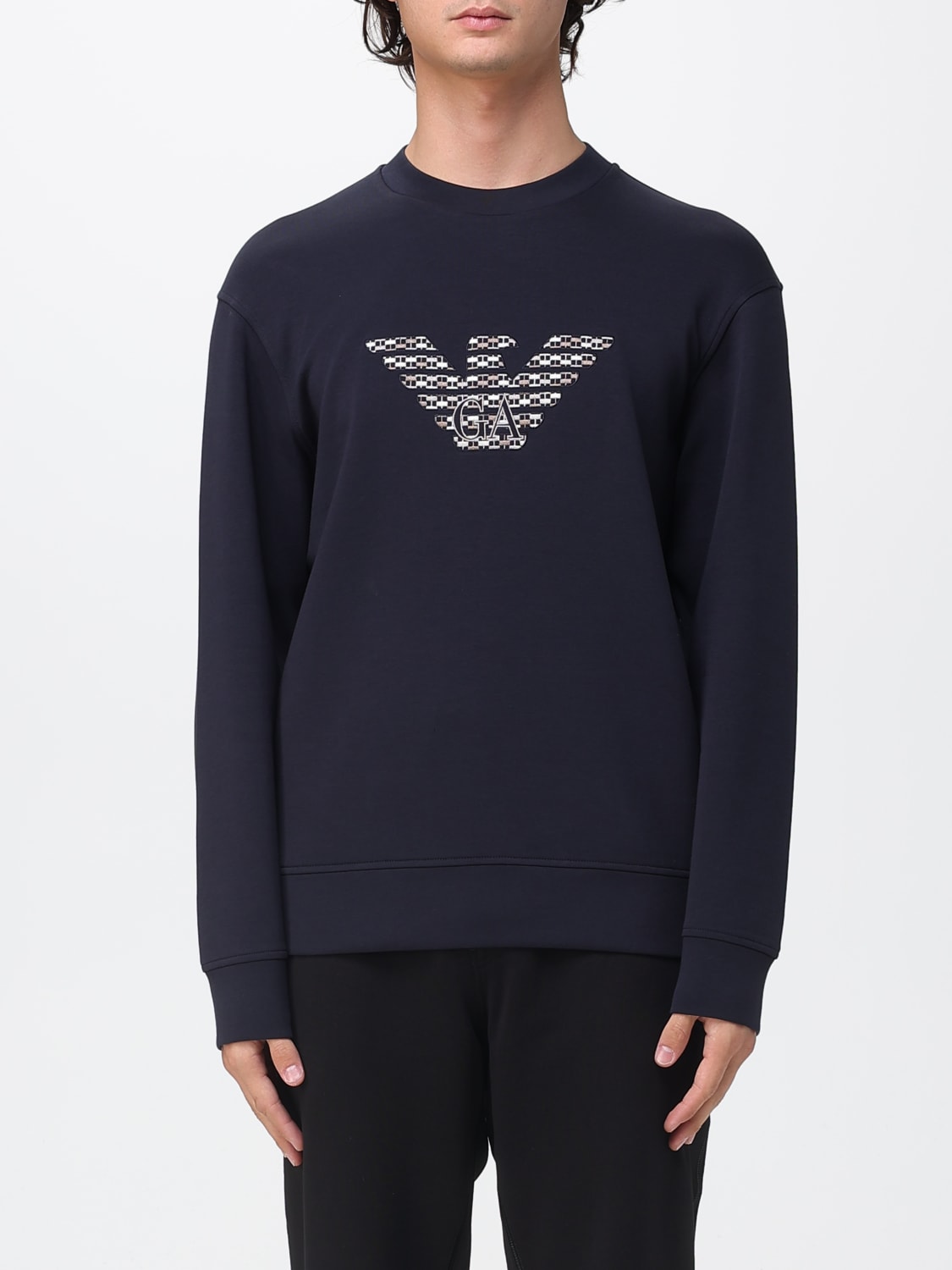 EMPORIO ARMANI SWEATSHIRT: Sweatshirt men Emporio Armani, Blue - Img 1