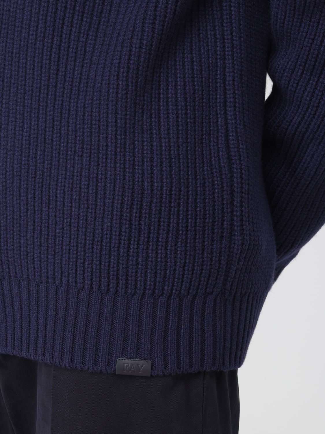 FAY SWEATER: Cardigan men Fay, Blue - Img 4