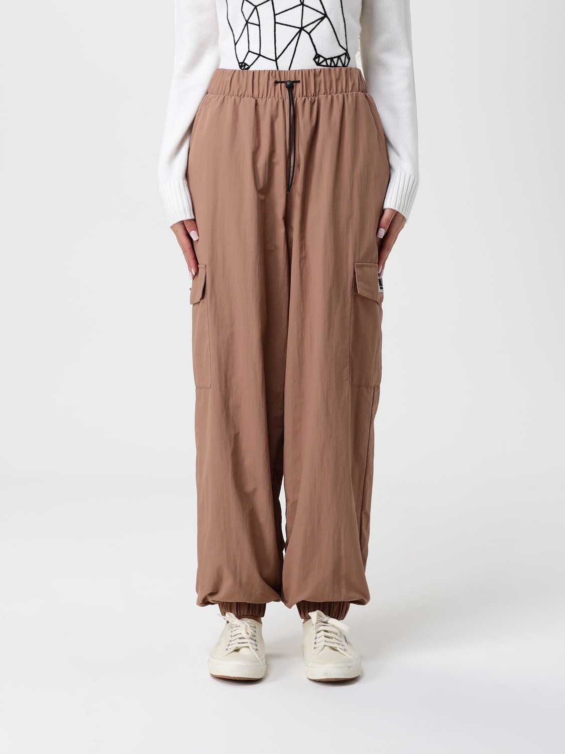 EA7 PANTS: Pants woman Ea7, Brown - Img 1