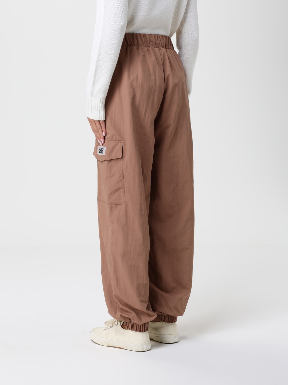 EA7 PANTS: Pants woman Ea7, Brown - Img 2
