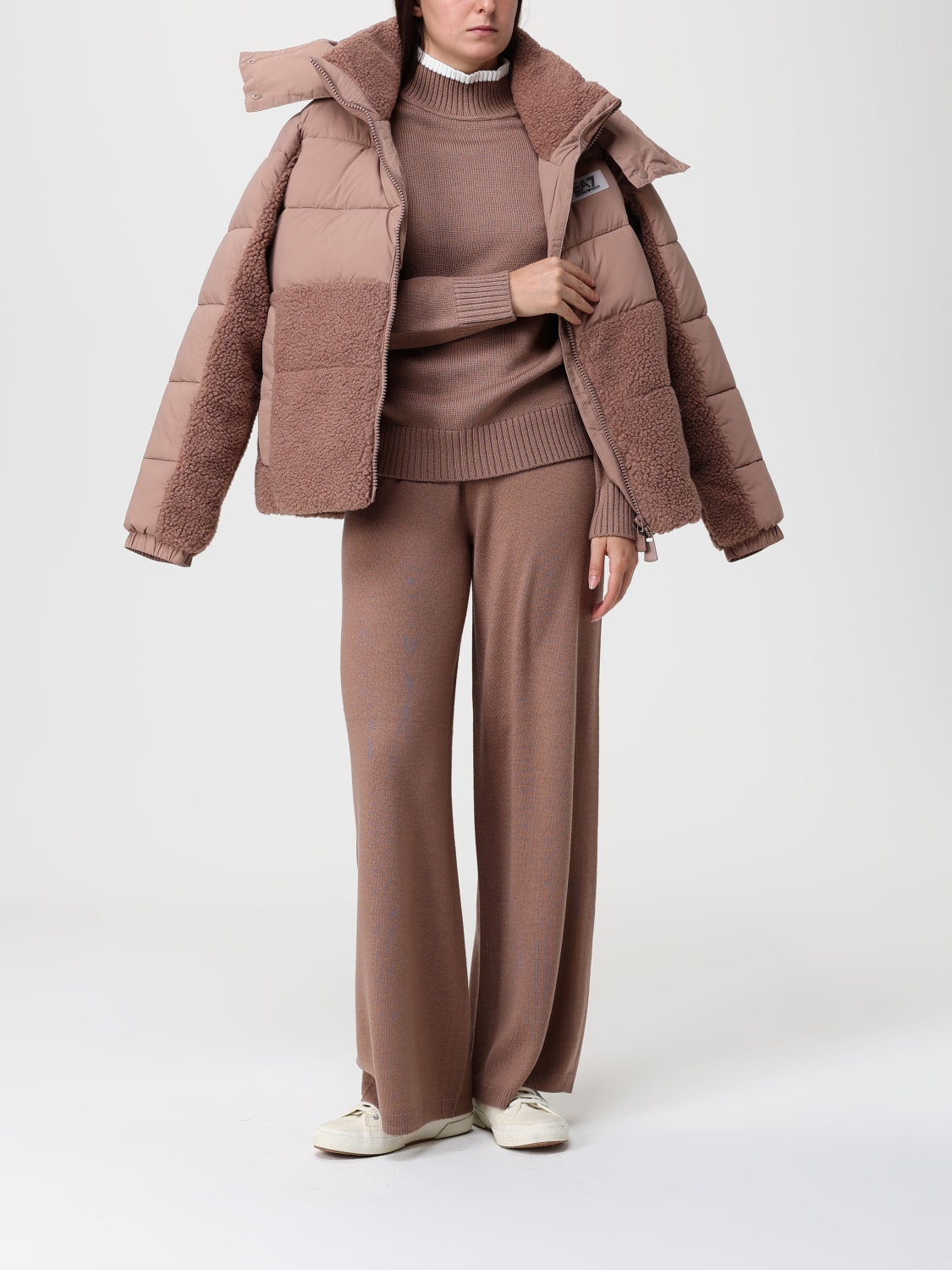 EA7 PANTS: Pants woman Ea7, Brown - Img 2