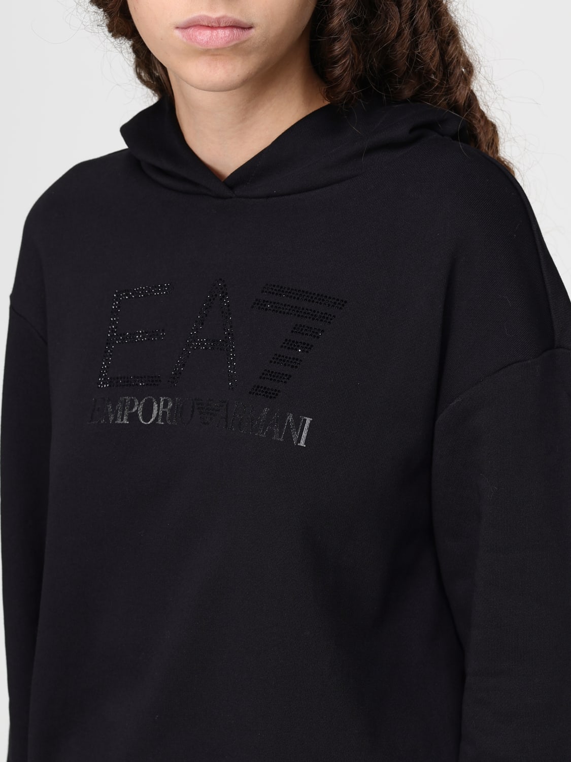 EA7 SWEATSHIRT: Sweatshirt damen Ea7, Schwarz - Img 3